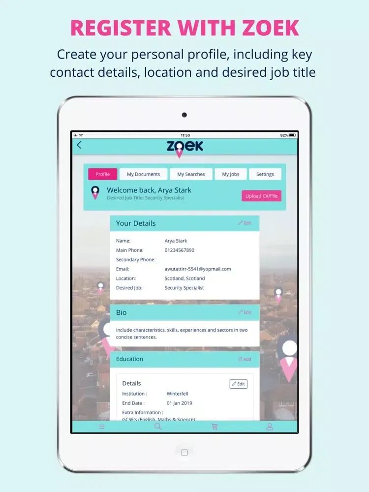Captures d'écran de Zoek Job Search iPad 