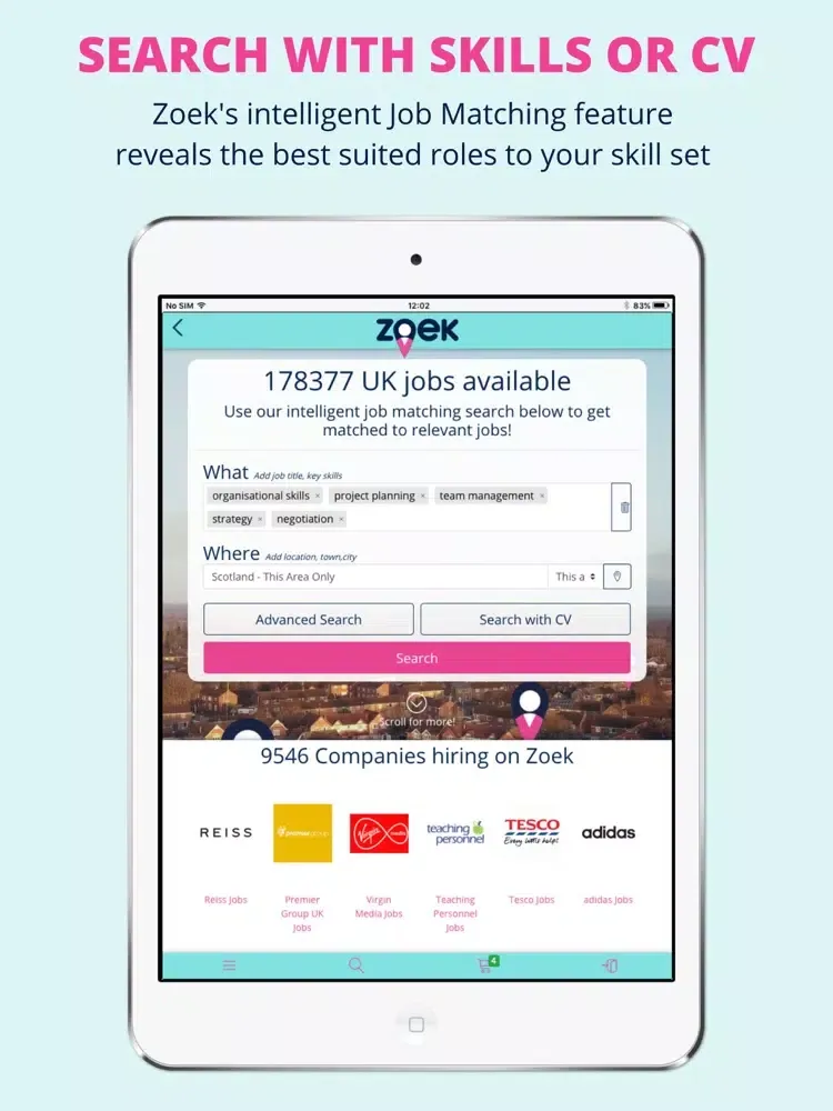 Captures d'écran de Zoek Job Search iPad 