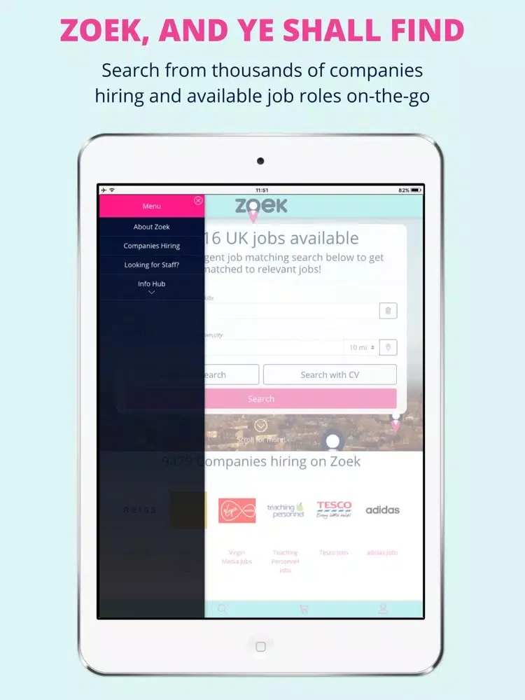 Captures d'écran de Zoek Job Search iPad 