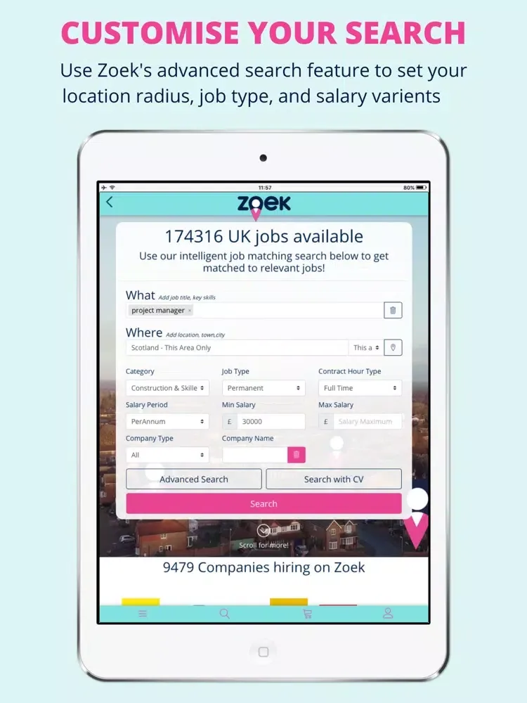 Captures d'écran de Zoek Job Search iPad 