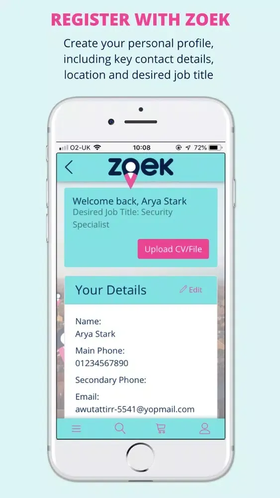 Captures d'écran de Zoek Job Search