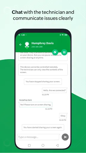 Customer App - Zoho Assist スクリーンショット