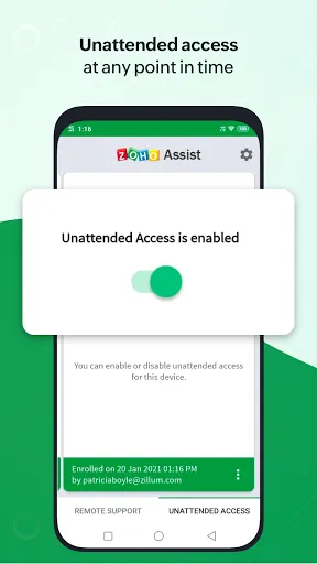 Customer App - Zoho Assist スクリーンショット