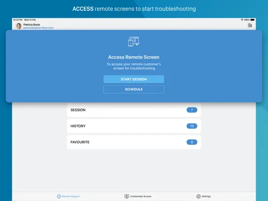 Captures d'écran de Zoho Assist - Remote Desktop iPad 