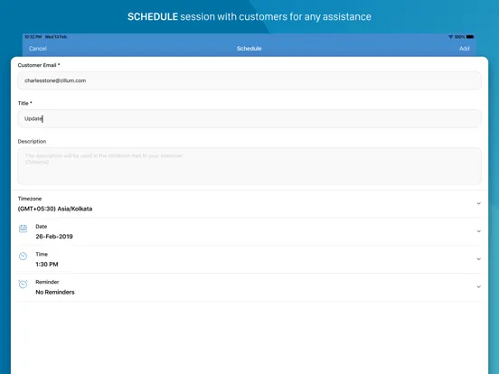 Captures d'écran de Zoho Assist - Remote Desktop iPad 