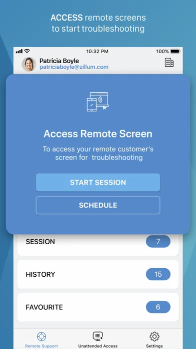 Captures d'écran de Zoho Assist - Remote Desktop