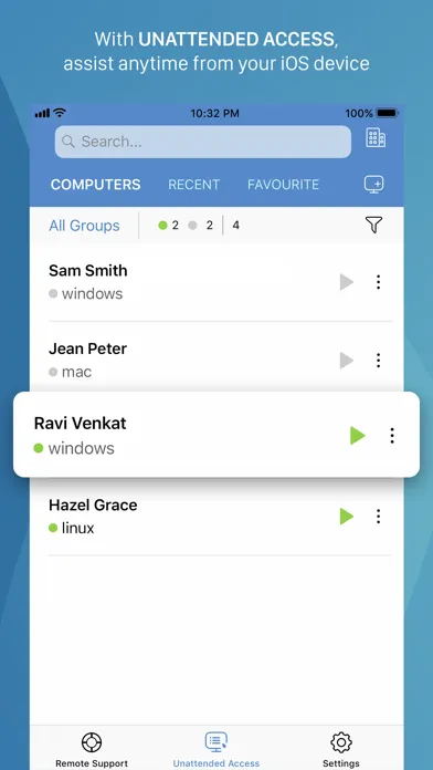 Captures d'écran de Zoho Assist - Remote Desktop