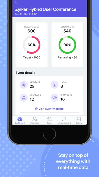 Zoho Backstage for Organizers স্ক্রিনশট