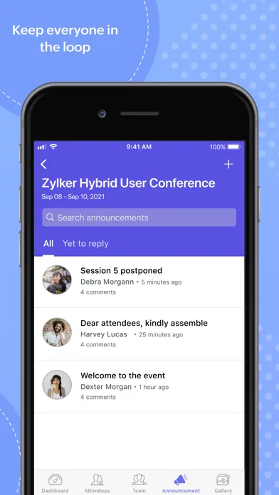 Zoho Backstage for Organizers স্ক্রিনশট