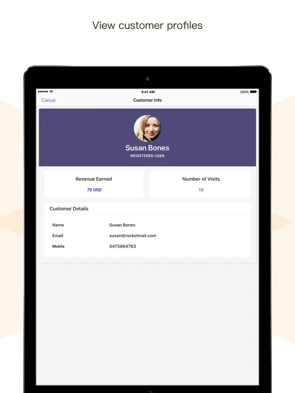 Zoho Bookings iPad  Screenshots