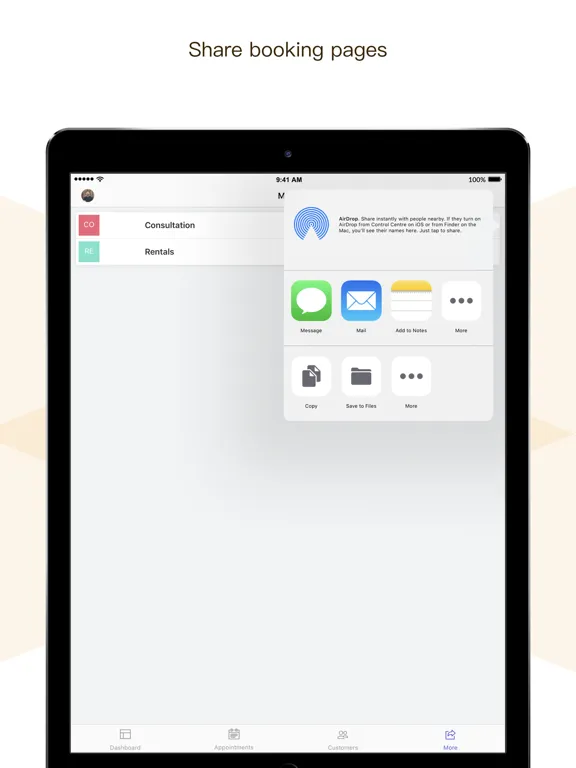 Zoho Bookings iPad  Screenshots