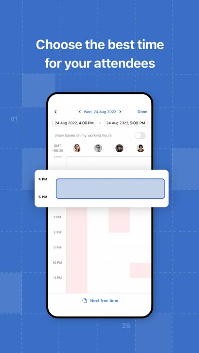 Capturas de tela do Zoho Calendar