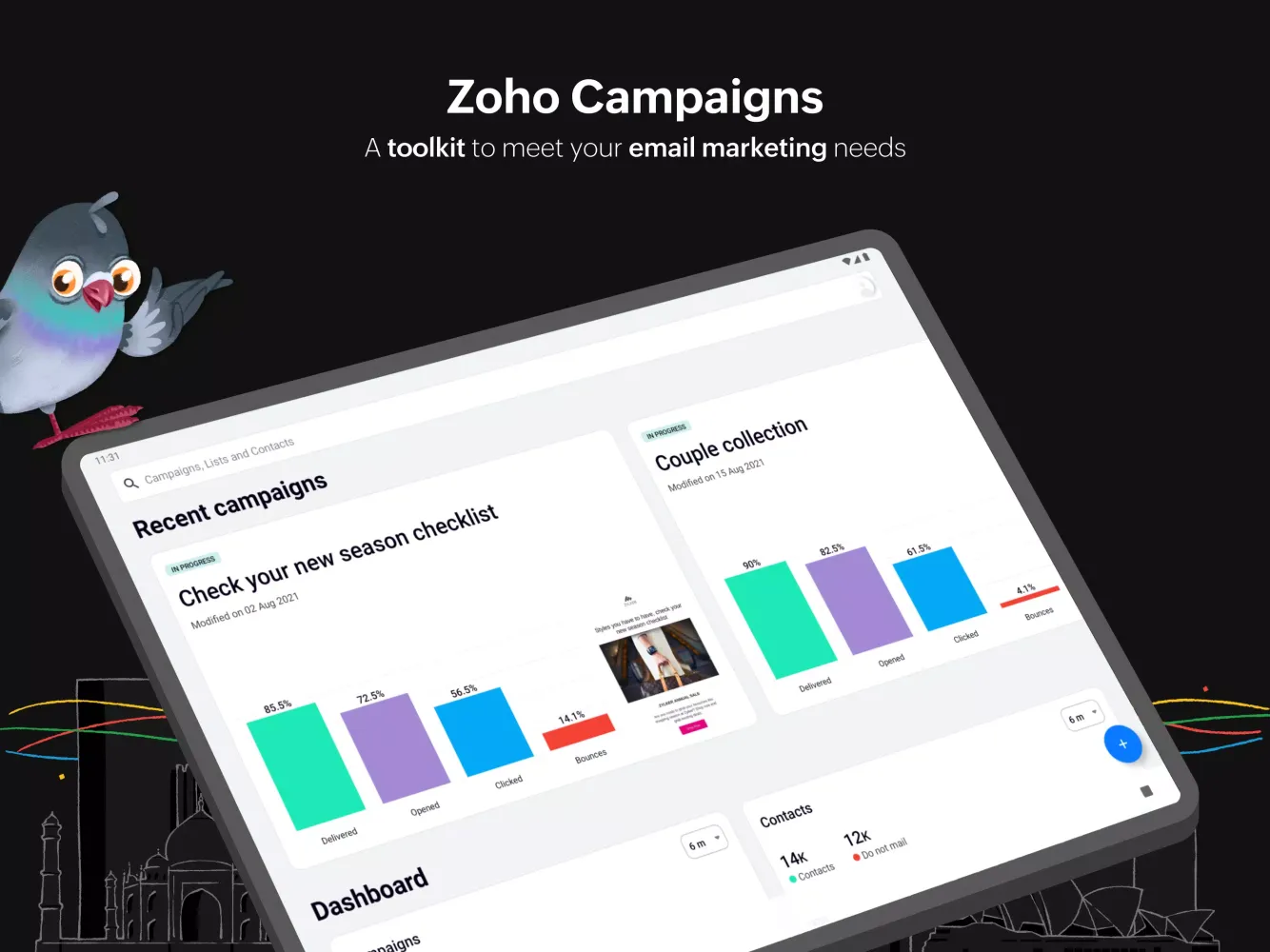 Zoho Campaigns-Email Marketing应用截图