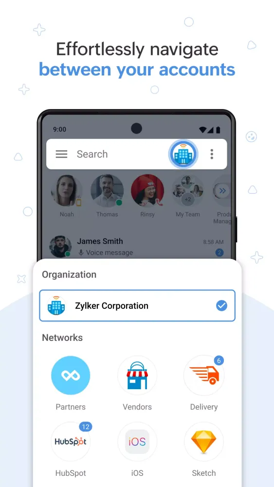 Скриншоты Zoho Cliq