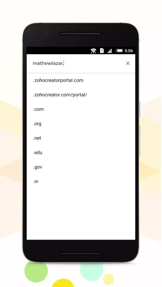 Zrzuty ekranu Zoho Creator Portal