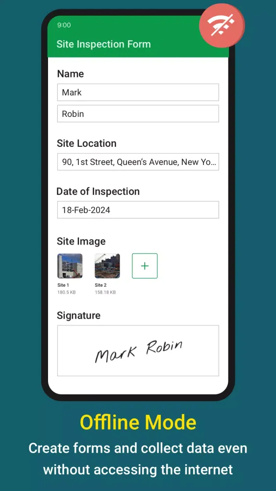 Screenshot di Mobile Forms App - Zoho Forms