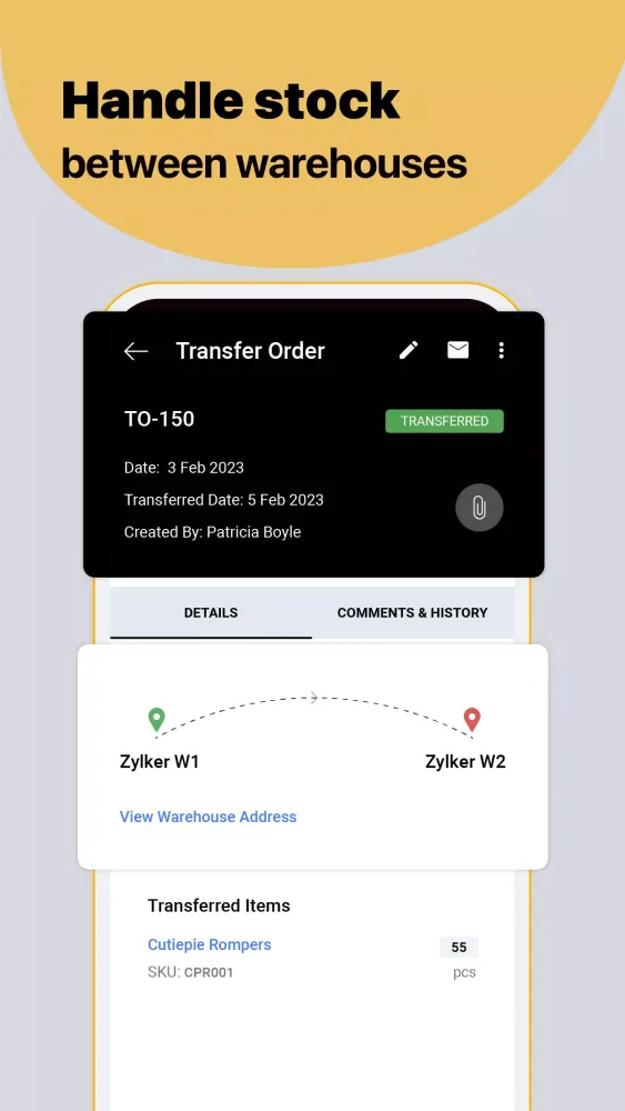 Inventory Management App -Zoho應用截圖