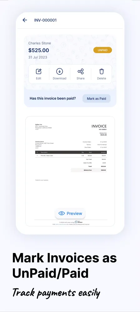 Invoice Generator应用截图