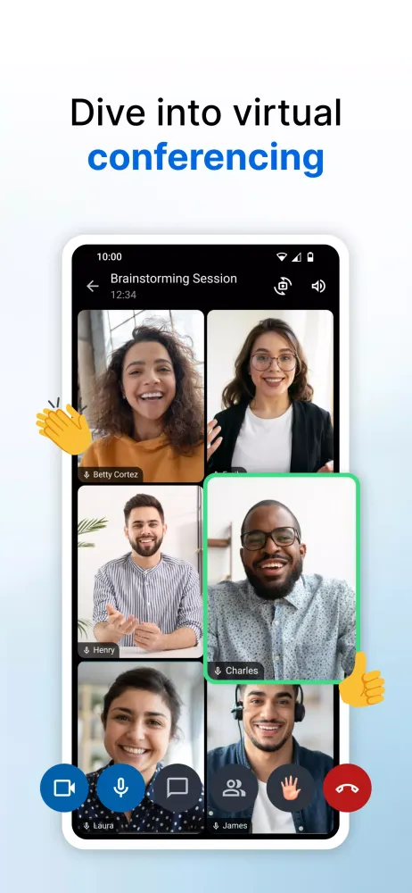 Captures d'écran de Zoho Meeting