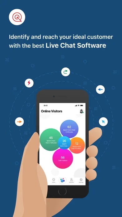 Zoho SalesIQ - Live Chat App स्क्रीनशॉट