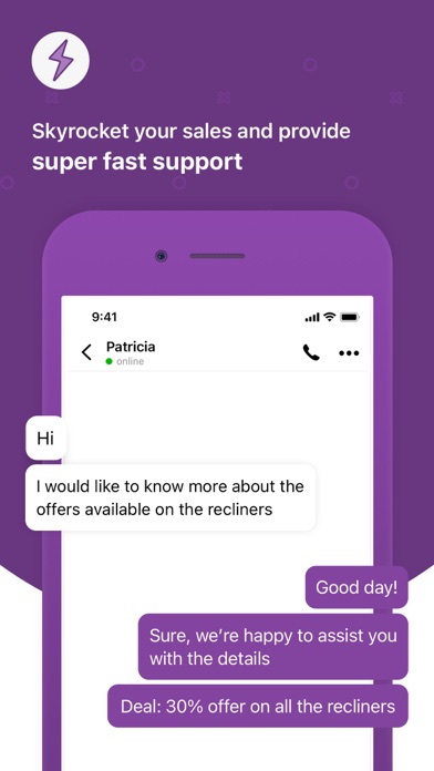 Zoho SalesIQ - Live Chat App应用截图