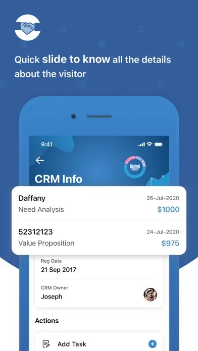 Zoho SalesIQ - Live Chat App स्क्रीनशॉट