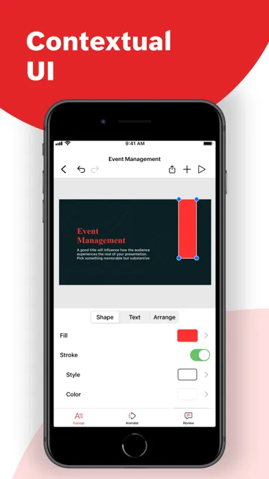 Capturas de tela do Zoho Show: Presentation Maker