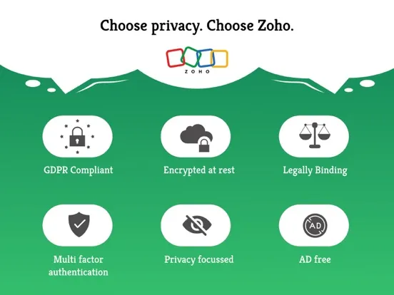 E-signature app - Zoho Sign iPad  스크린샷