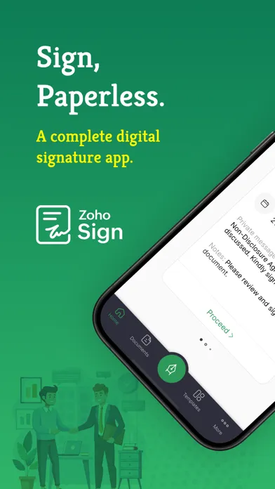 E-signature app - Zoho Sign 스크린샷
