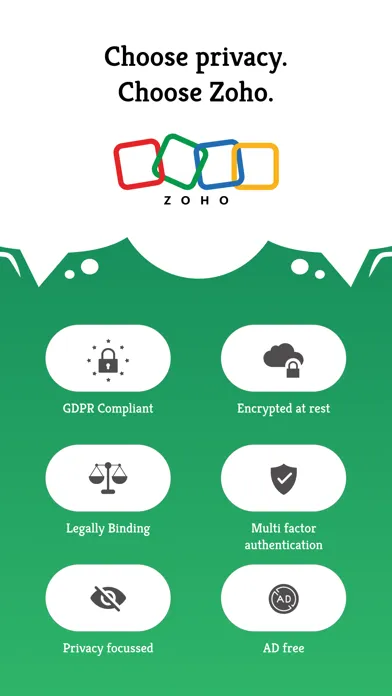 E-signature app - Zoho Sign 스크린샷