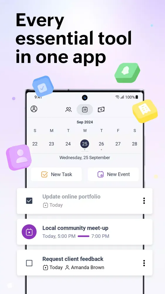 Capturas de tela do Zoho Solo: For Solopreneurs