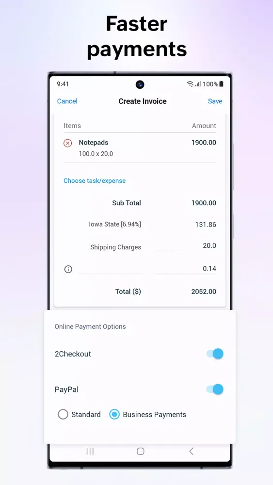 Capturas de tela do Zoho Solo: For Solopreneurs