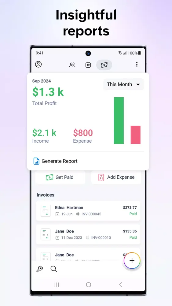Capturas de tela do Zoho Solo: For Solopreneurs