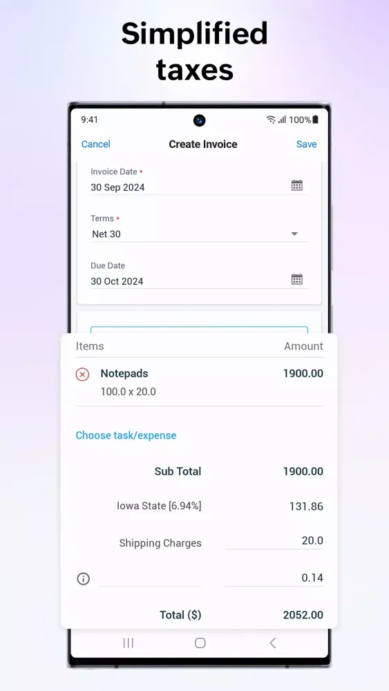 Capturas de tela do Zoho Solo: For Solopreneurs