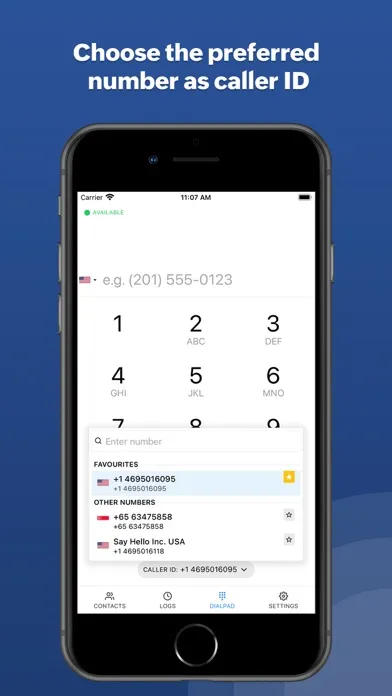 Screenshot di ZDialer by Zoho Voice