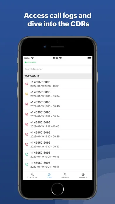 Screenshot di ZDialer by Zoho Voice
