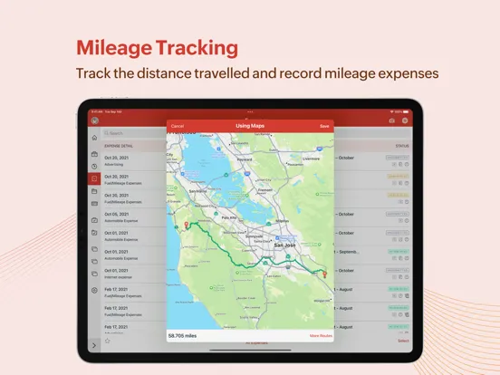 Zoho Expense - Expense Reports iPad  स्क्रीनशॉट