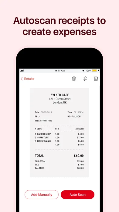 Zoho Expense - Expense Reports स्क्रीनशॉट