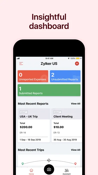 Zoho Expense - Expense Reports स्क्रीनशॉट