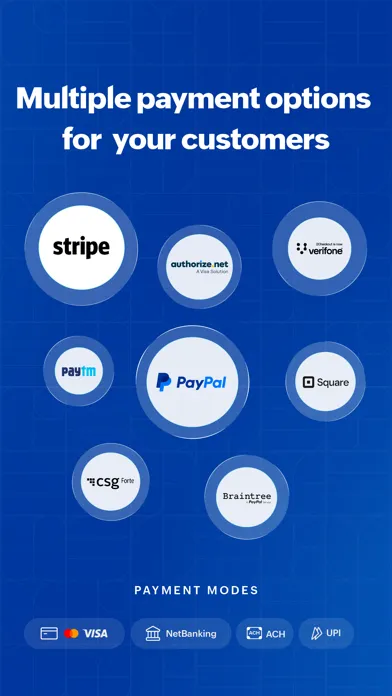 Ảnh chụp màn hình của Zoho Invoice Maker App