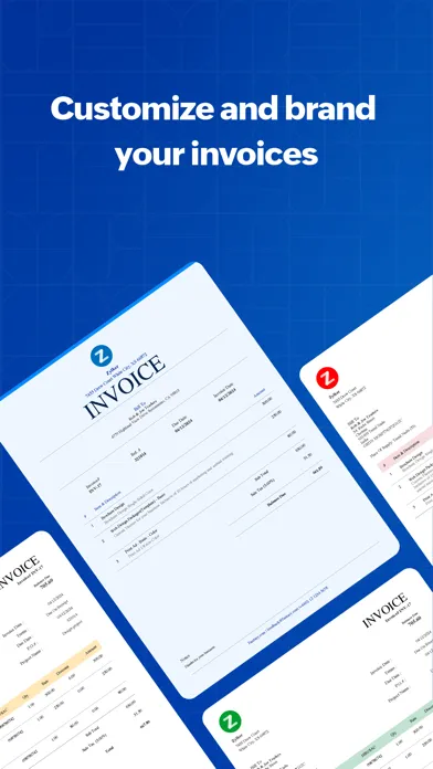 Ảnh chụp màn hình của Zoho Invoice Maker App