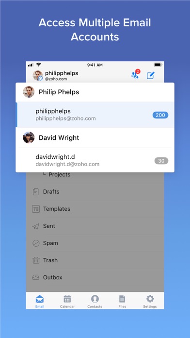 Zoho Mail - Email and Calendar Screenshots