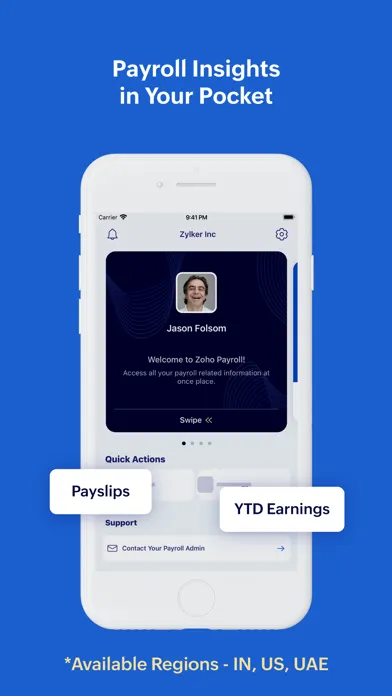 Zoho Payroll - Employee Portal應用截圖
