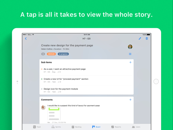 Zoho Sprints iPad  স্ক্রিনশট