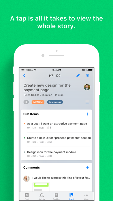 Zoho Sprints স্ক্রিনশট