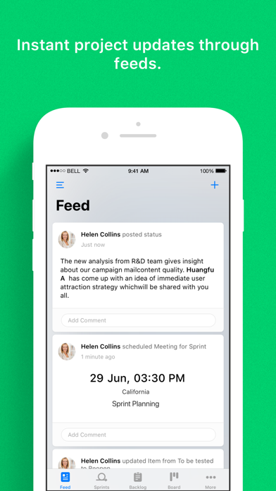 Zoho Sprints স্ক্রিনশট
