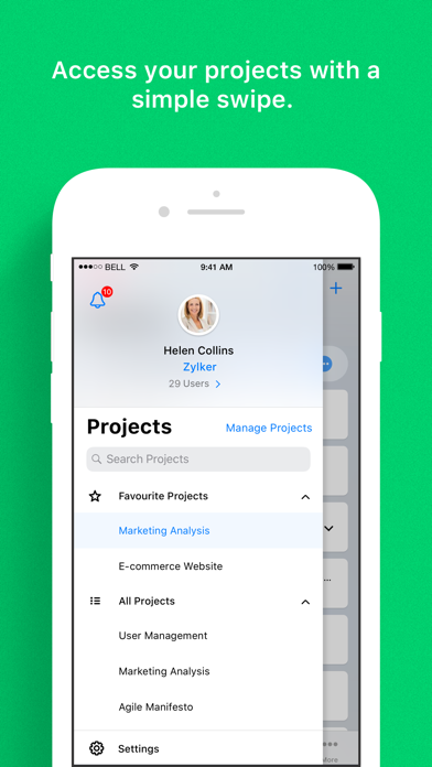 Zoho Sprints স্ক্রিনশট