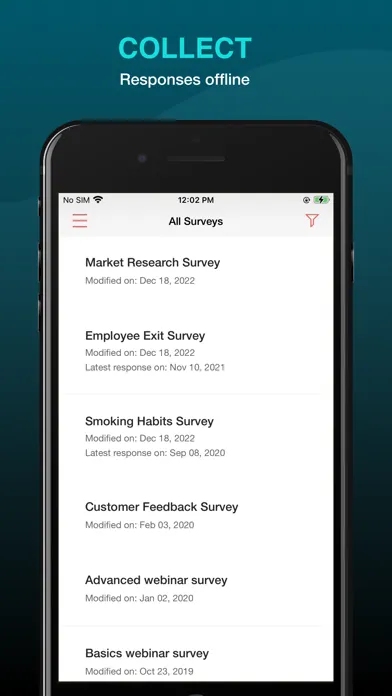 Zoho Survey - Offline Survey Screenshots