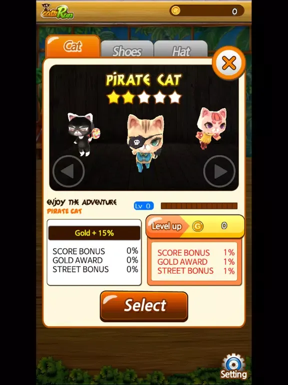 CatsRun for ZOM iPad 應用截圖