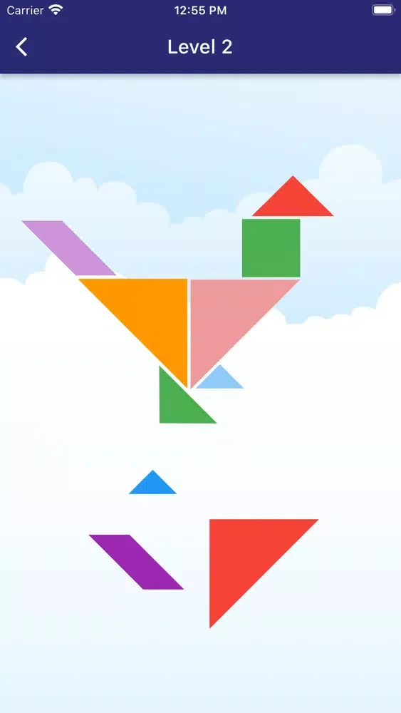 Tangkapan skrin Tangram Puzzle Game App